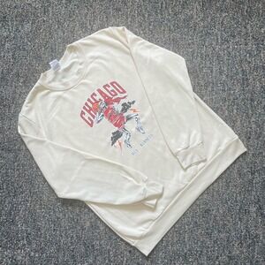 Chicago Bulls Michael Jordan His Airness Skeleton‎ Basketball Crewneck Mens Med